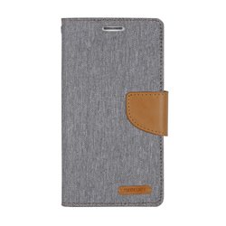 Goospery Canvas Diary Wallet Flip Cover Case by Mercury for Apple iPhone 7 Plus (7+)