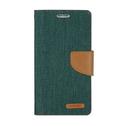 Goospery Canvas Diary Wallet Flip Cover Case by Mercury for Apple iPhone 7 Plus (7+)