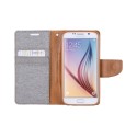 Goospery Canvas Diary Wallet Flip Cover Case by Mercury for Samsung Galaxy S8 Plus (G955)