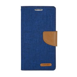 Goospery Canvas Diary Wallet Flip Cover Case by Mercury for Apple iPad 2