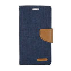 Goospery Canvas Diary Wallet Flip Cover Case by Mercury for Apple iPad Mini 2